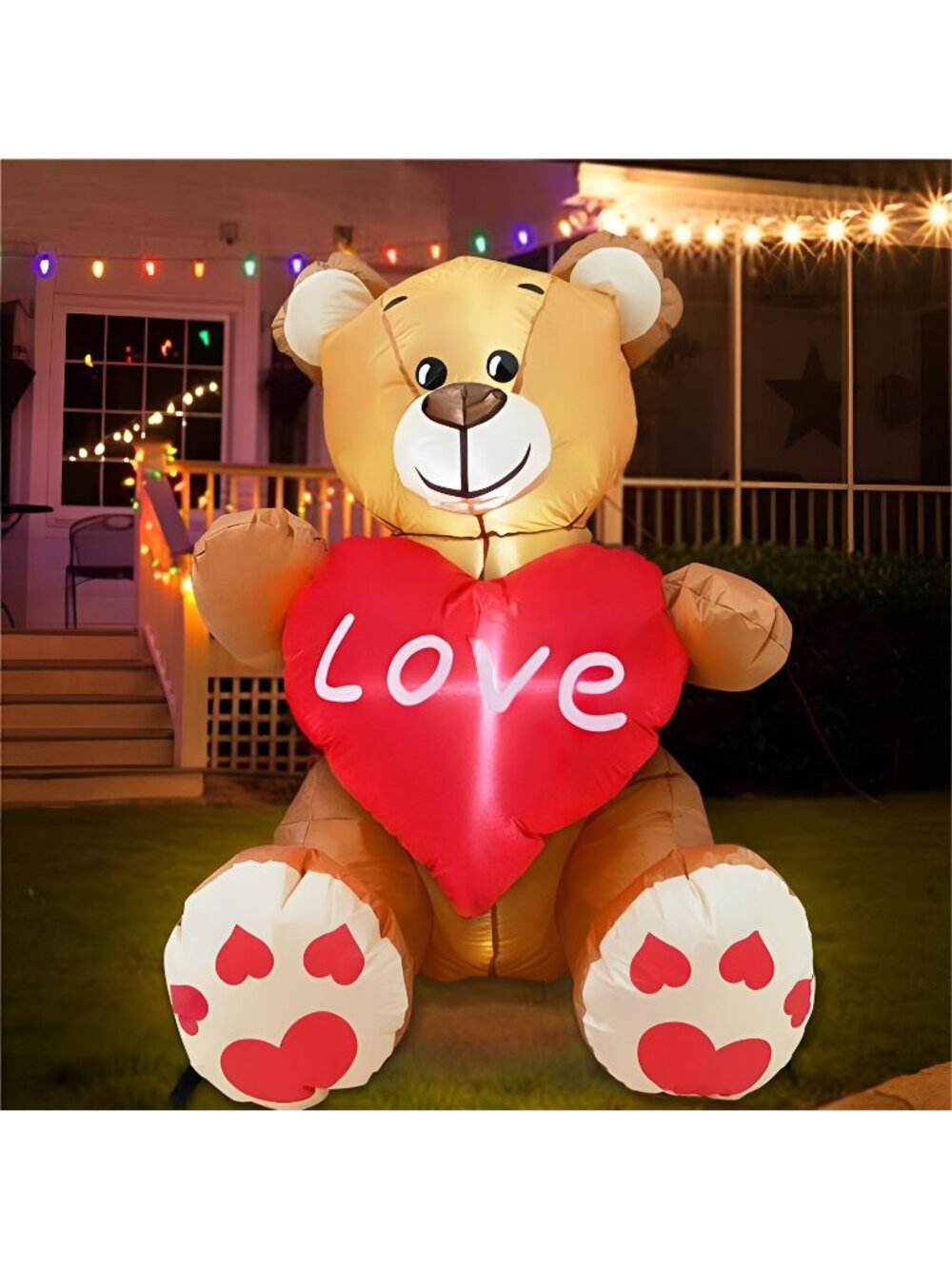 3.5 Ft Valentines Day Inflatables Outdoor Decorations, Valentines Blow up